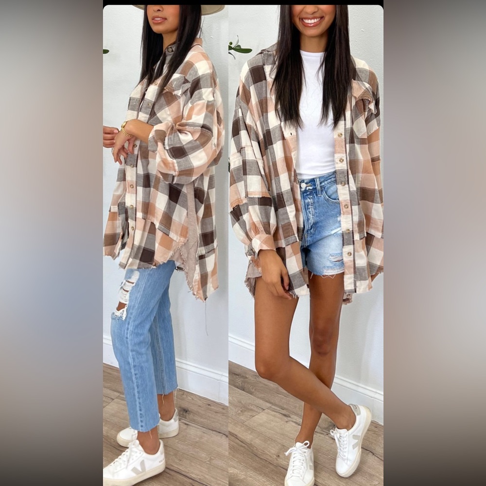 Frasier oversized shacket
